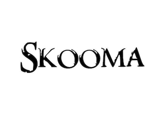 Skyrim Inspired Skooma Vinyl Decal Elder Scrolls Dragonborn Khajiit Sticker Macbook Car Decal Window Sticker 0222