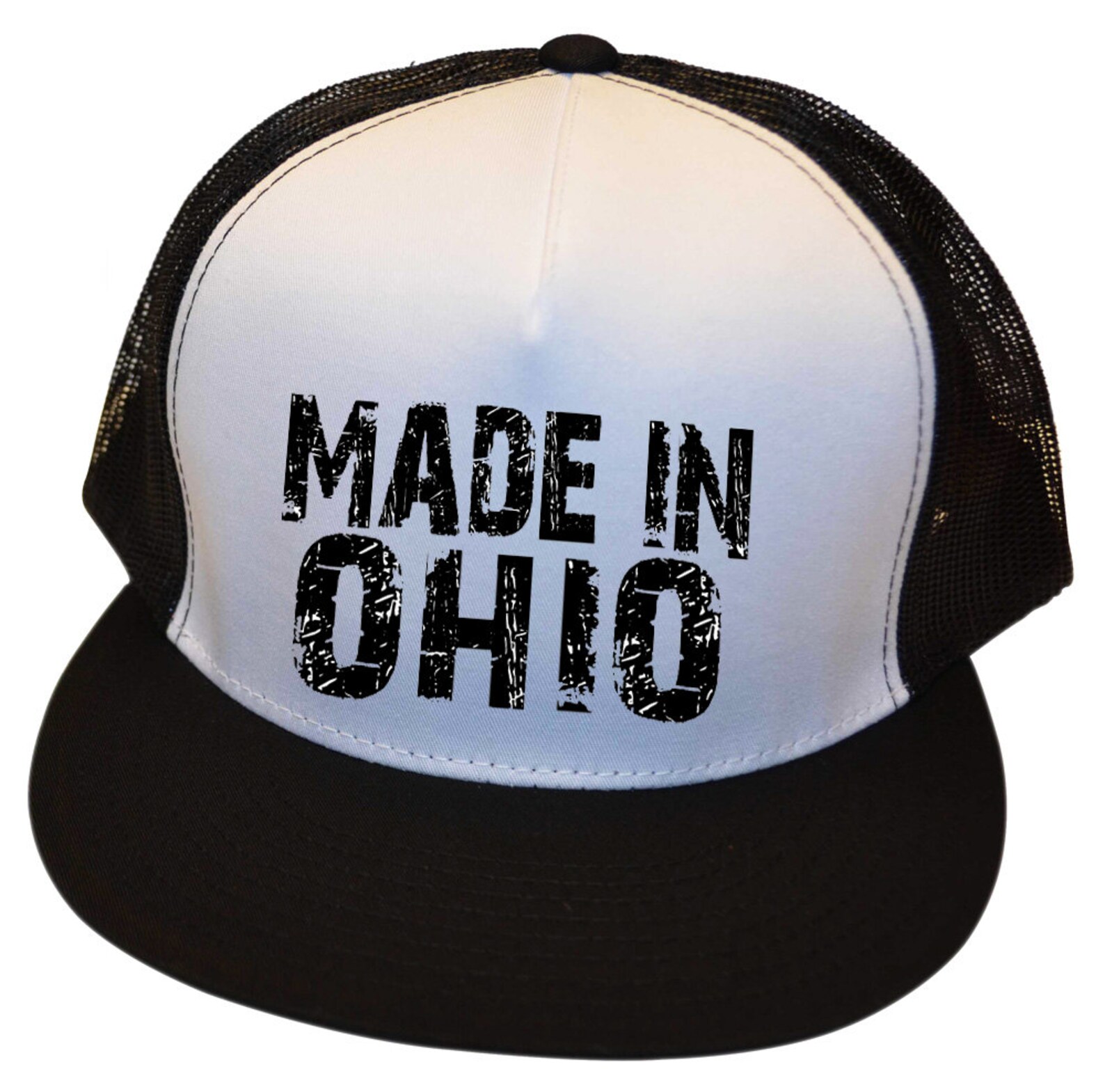White Made in Ohio Trucker Hat Etsy
