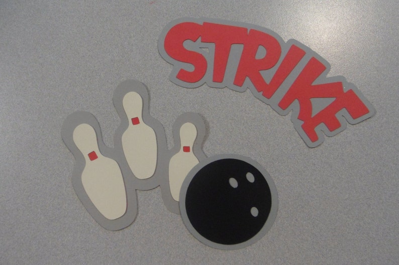 Lucky Strike Bowling Cricut Die Cuts Etsy