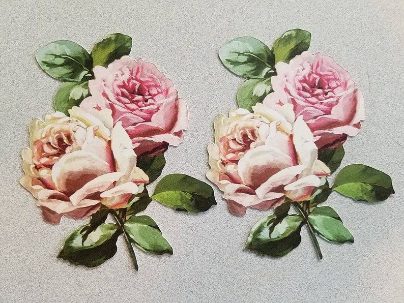 Vintage Rose Cricut Die Cuts Etsy