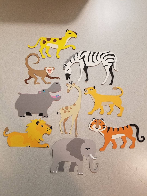 Safari Animal Cricut Die Cuts - Etsy