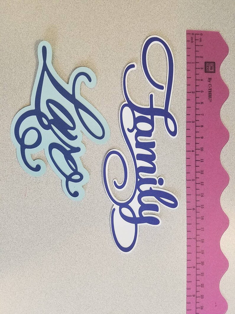 Anna Griffin Die Cut Sentiments in Elegant Blues Etsy