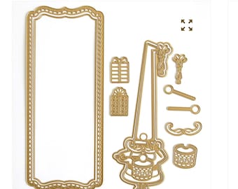 Anna Griffin Slimline Santa Claus Die Set