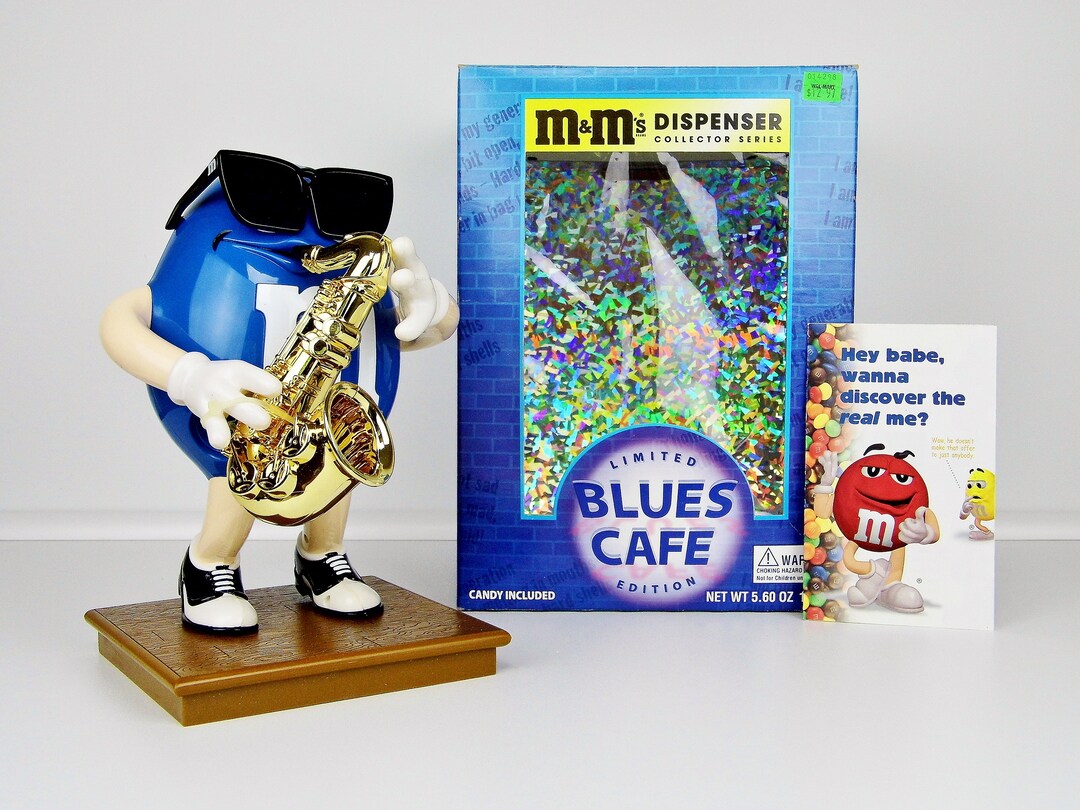 M%26m+Candy+Dispenser+Limited+Edition+Blues+Cafe+Gold+Saxophone+