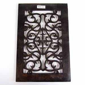 Antique Victorian Rectangular 8" x 12" Cast-Iron Heating Vent Grate Cover