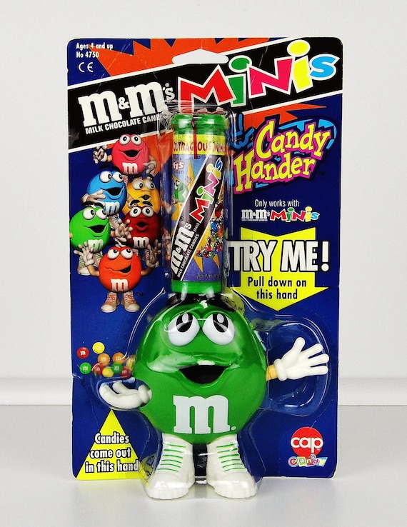 Vintage M&m's Minis Green Candy Hander Dispenser by Cap Toys - Etsy