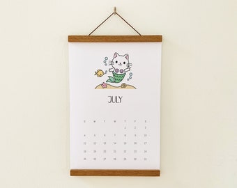 Cat Calendar 2024 | Kids Wall Calendar 2024 | Cat wall calendar 2024