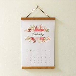 2025 Wall Calendar | Watercolor Hanging Calendar