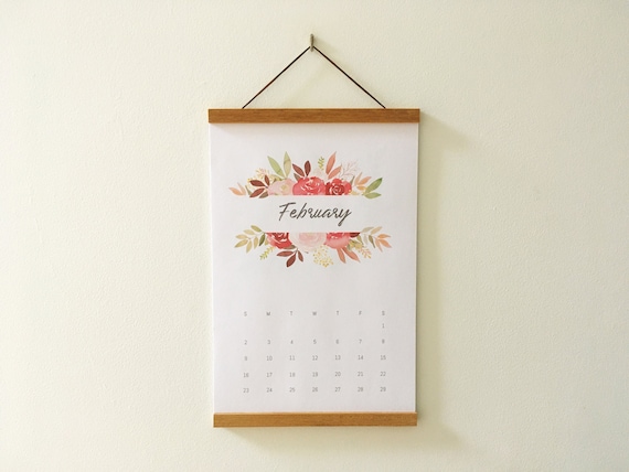 2021 hanging calendar 2020 2021 Wall Calendar Watercolor Hanging Calendar Etsy 2021 hanging calendar