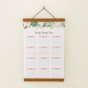 Year At A Glance Calendar 2025 | Poster Calendar 2025 With Frame