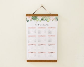 Year At A Glance Calendar 2024 | Poster Calendar 2024 With Frame