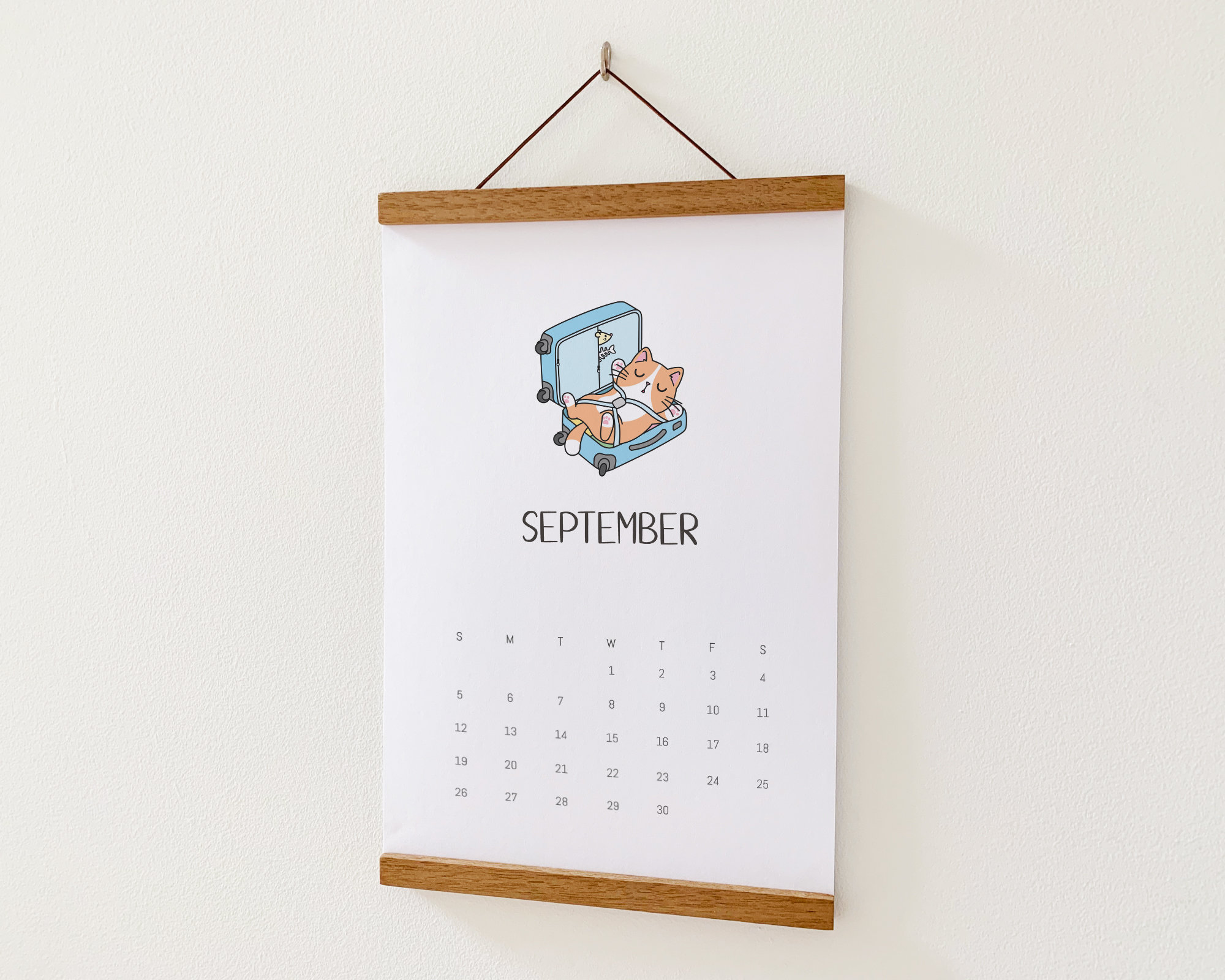 Cat Calendar 2023 Kids Wall Calendar 2023 Cat Wall - Etsy