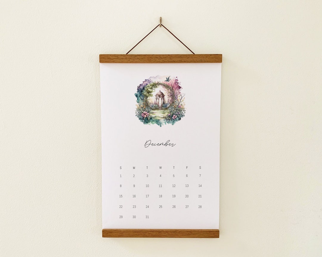 Cottagecore Calendar 2024, Cottagecore Décor Calendar, Cozy Cottage