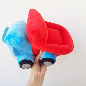 トラクターのぬいぐるみ、青いトラクター、赤いトラクター、トラクターのぬいぐるみ、トラックのぬいぐるみ、子供のおもちゃのお土産、幼児の男の子への柔らかいおもちゃのギフト 画像 11