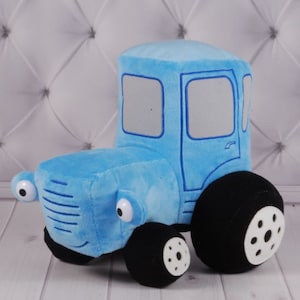 tractor plush soft toy, blue tractor, red tractor, tractor stuffy, Kids toys souvenir, soft toys gift for todller boy