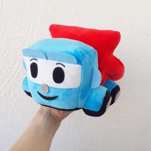 トラクターのぬいぐるみ、青いトラクター、赤いトラクター、トラクターのぬいぐるみ、トラックのぬいぐるみ、子供のおもちゃのお土産、幼児の男の子への柔らかいおもちゃのギフト Truck