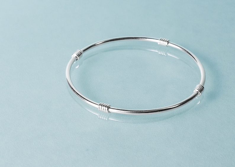 Oxidized Silver and 14k Gold Life Saver Bangle