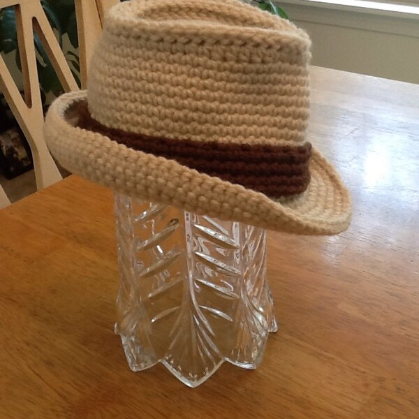Crochet Fedora Etsy