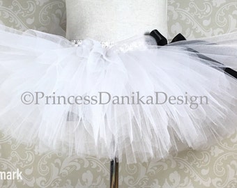 White Tulle Tutu Skirt: Handmade Costume, Bachelorette, Wedding