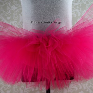 Fuchsia Tutu - Vibrant Ballet Skirt - Dance Costume - Hot Pink Tulle Skirt - Handmade Tutu - Customizable - Girls' Dress-Up - Party Wear