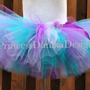 Mermaid Tutu, Peacock Tutu, Purple and Teal Tutu, Cosplay Tutu, Halloween Tutu, Kids Tutu, Adult Tutu, Fun Run Tutu, Dress Up Tutu