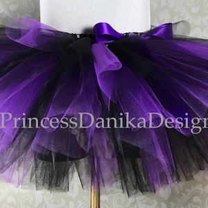 Black and Purple Tulle Tutu: Sea Witch Villain Costume