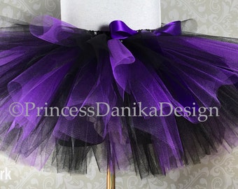 Black and Purple Tutu, Sea Witch Villain Tutu, Football Tennis Skirt Halloween Costume Adult Tutu, Girls Tutu, Running Pickleball Skirt Gift