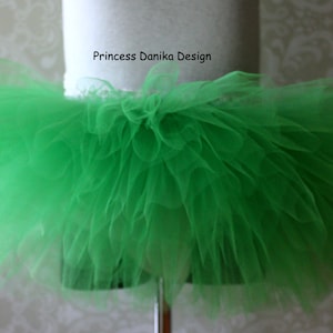 Emerald Green Tulle Tutu Skirt: Handmade Stretchy Costume