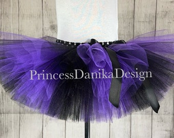 Black and Purple Tutu, Sea Witch Tutu, Witch Tutu, Villain Tutu, Sports Team Tutu, Halloween Costume Accessories Adult Tutu, Running Tutu