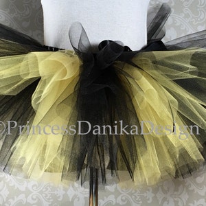 Black and Yellow Tulle Tutu: Bee Costume, Athletic Skirt