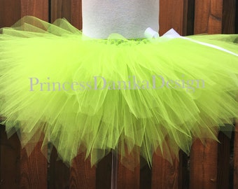 Green Apple Tulle Tutu: Pixie Cut Fairy Costume