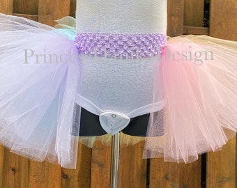 Pastel Rainbow Half Tutu: Girls, Adults Tulle Activewear