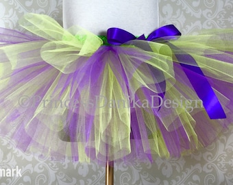 Purple & Green Tulle Tutu: Villain Witch Costume