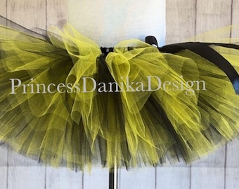Black and Yellow Bee Tutu: Halloween Costume Skirt, Cheer Outfit