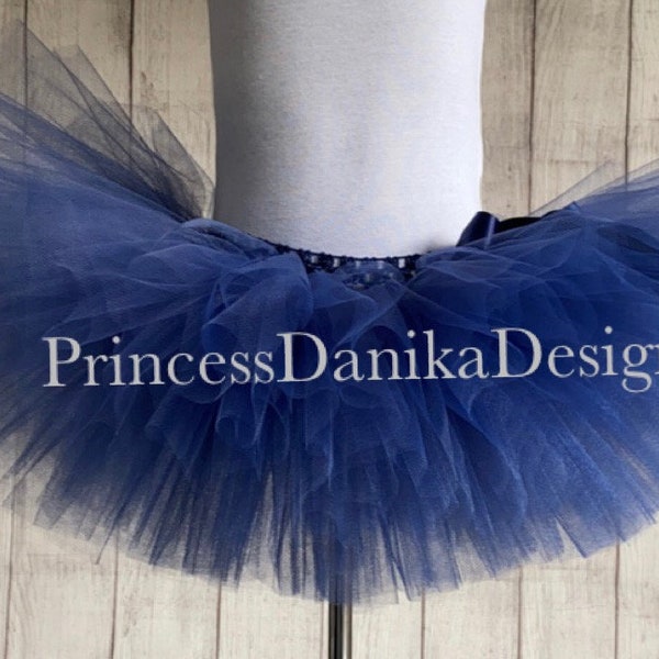 Navy Blue Superhero Inspired Monster Tutu Party Wear for Birthdays Halloween Festivals Carnivals Girls Kids Adults Athletic Wear Tutu Skirt