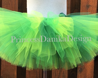 Green Tulle Tutu Skirt in 3 shades St. Patrick’s Day Outfit For Holidays Festivals Carnivals Runs Pictures & Parties Adult and Kids Gift