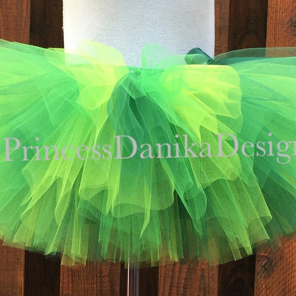 Green Tulle Tutu Skirt in 3 shades St. Patrick’s Day Outfit For Holidays Festivals Carnivals Runs Pictures & Parties Adult and Kids Gift