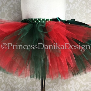 Christmas Red and Green Tutu, Poinsettia Tutu, Ugly Christmas Sweater Tutu, Infant Tutu, Kids & Adult Tutu, Race Tutu, Gift