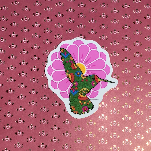 Hummingbird/Colibri Vinyl Sticker