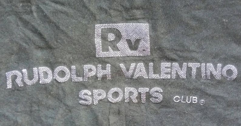 Vtg RUDOLPH VALENTINO Sports Club Crewneck Sweater