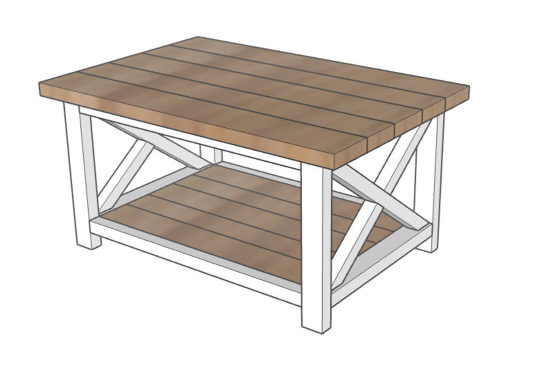 Coffee Table Plans Coffee Table Build Plans Farmhouse Coffee Table