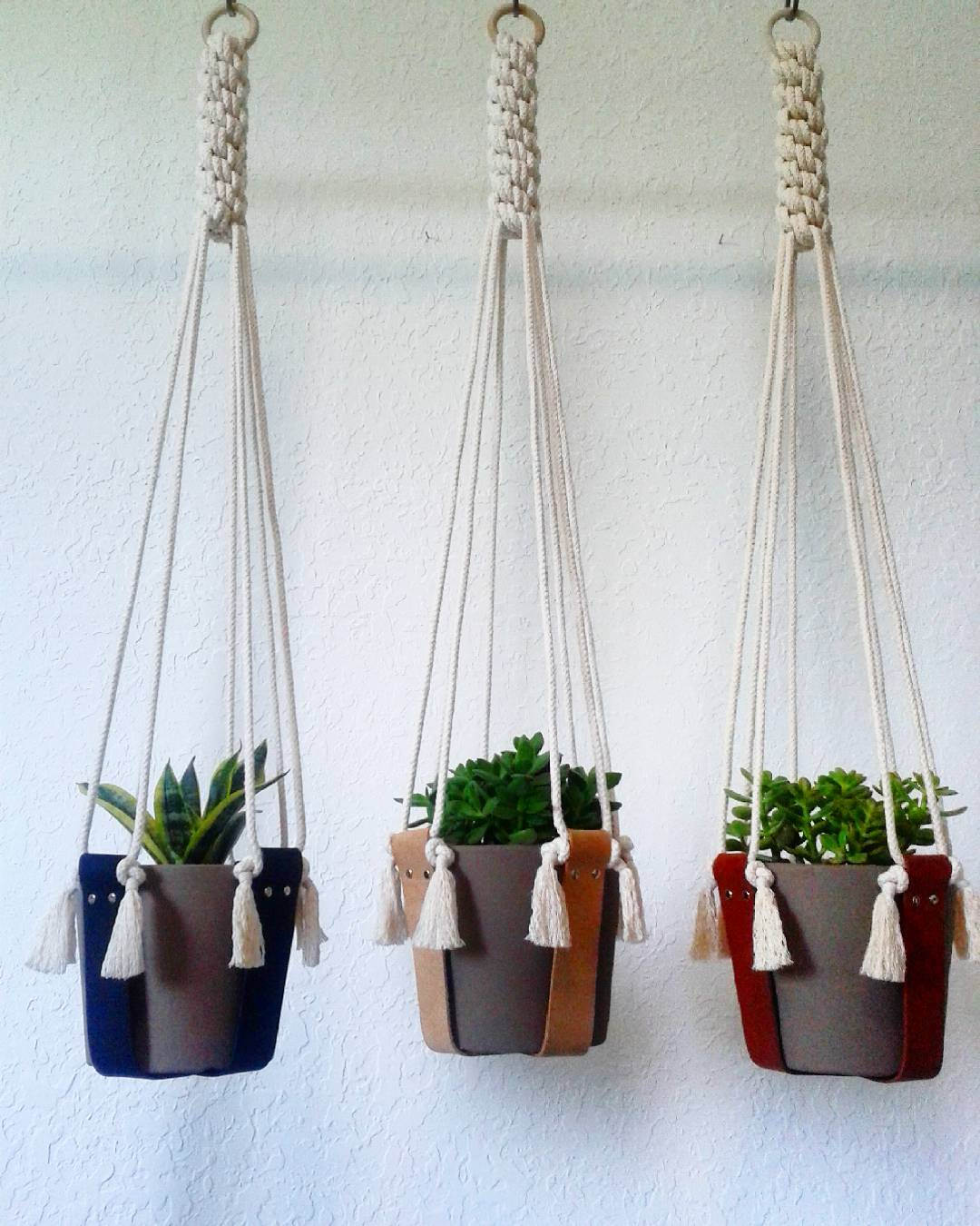 Large Basket Macrame Plant Hanger Etsy