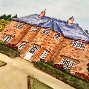 House Painting House Commission House Portrait A4 Size Bespoke Home Painting Made to Order Hand Drawn Watercolours image 3