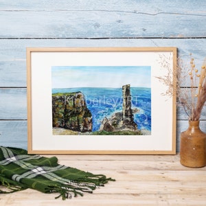 Old Man of Hoy Orkney Watercolour Print / Scottish Scene Print / Watercolor Print / Scottish Gifts / Orkney Islands