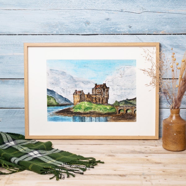 Scotland Castle Art Etsy