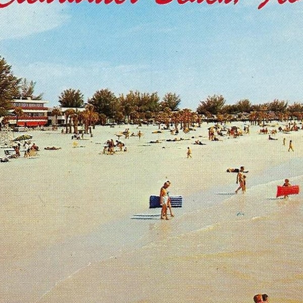 Clearwater Beach, Florida, Vintage Chrome Postcard