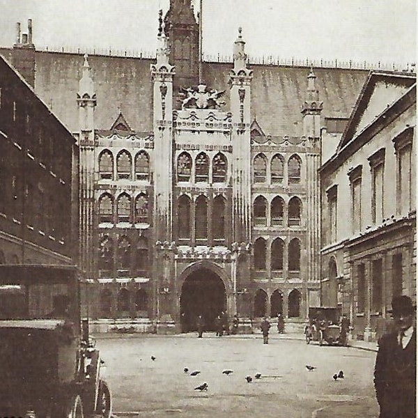 The Guildhall, London, United Kingdom, Antique Postcard