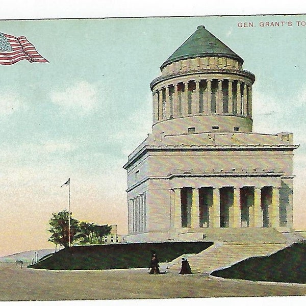 General Grant's Tomb, Riverside Drive, New York, Antique Postcard