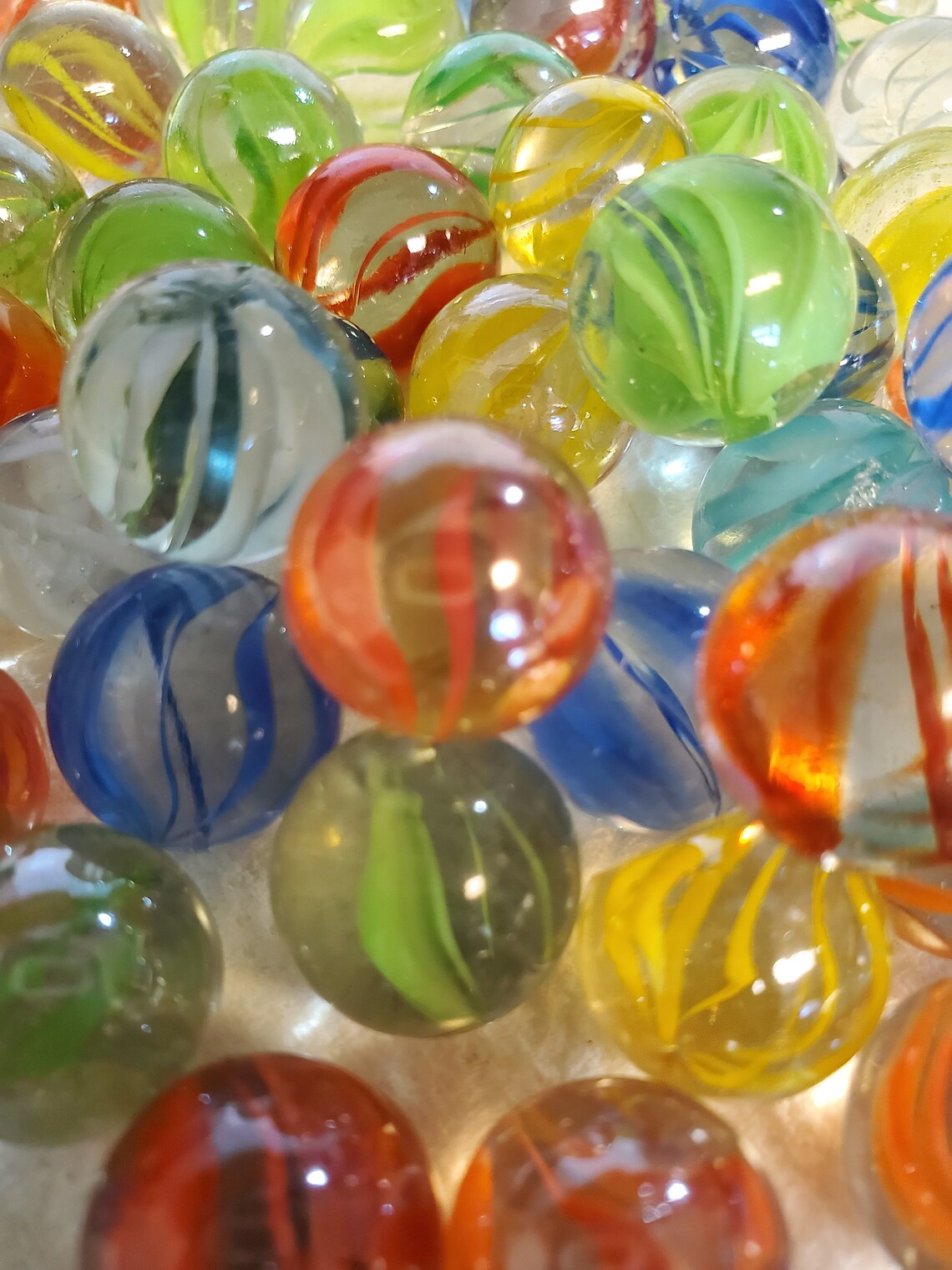 Lot of 30 Cat'seye Marbles Glass Marbles Decorative Etsy