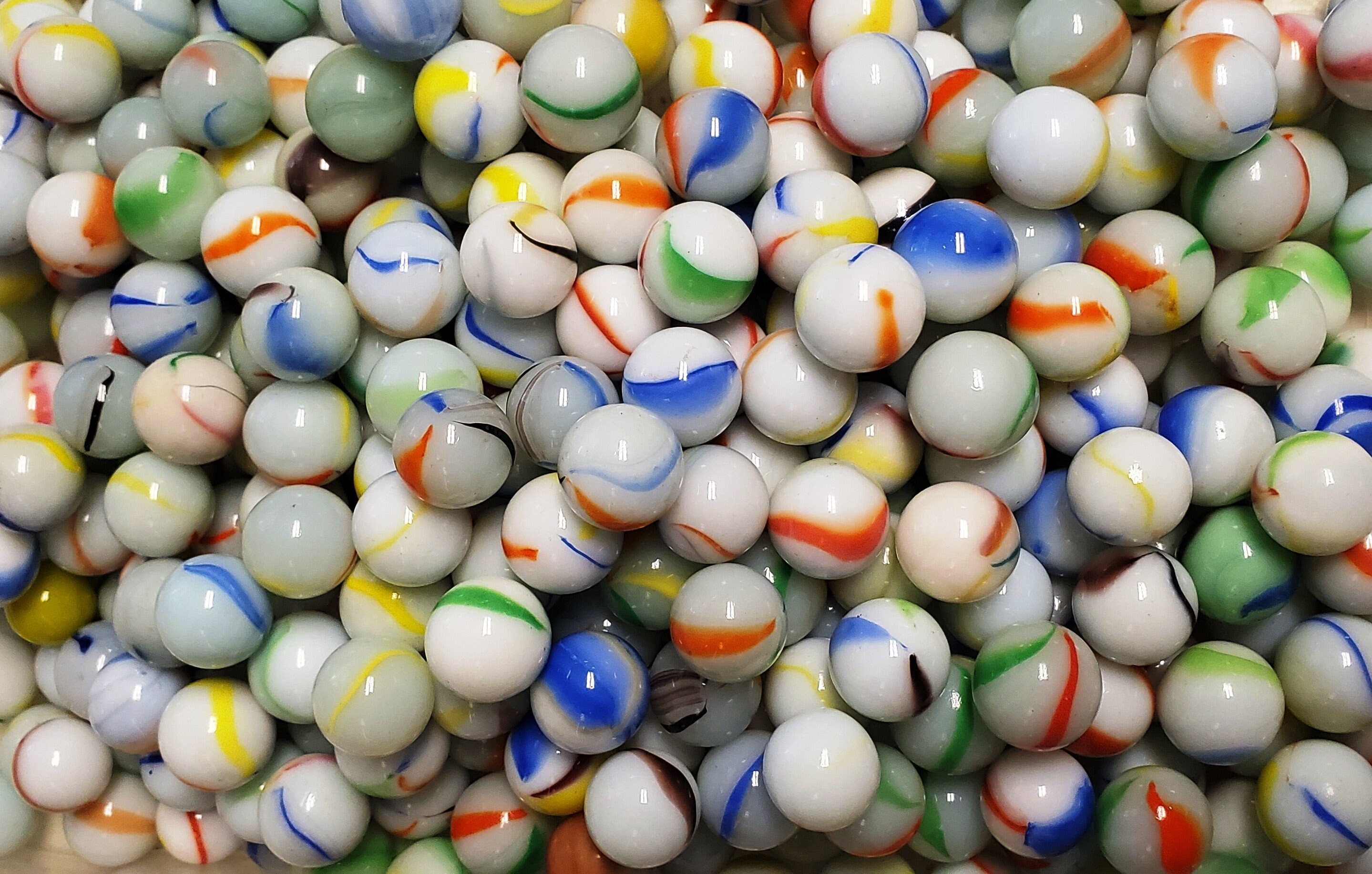Vintage to Modern Marble Mix Lot of 50 Beach Ball Marbles Etsy